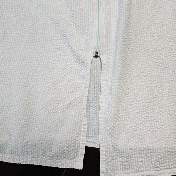 Vintage Barbizon Long Embroidered Nightgown Pajamas Pink White Seersucker Size S - Picture 12 of 16